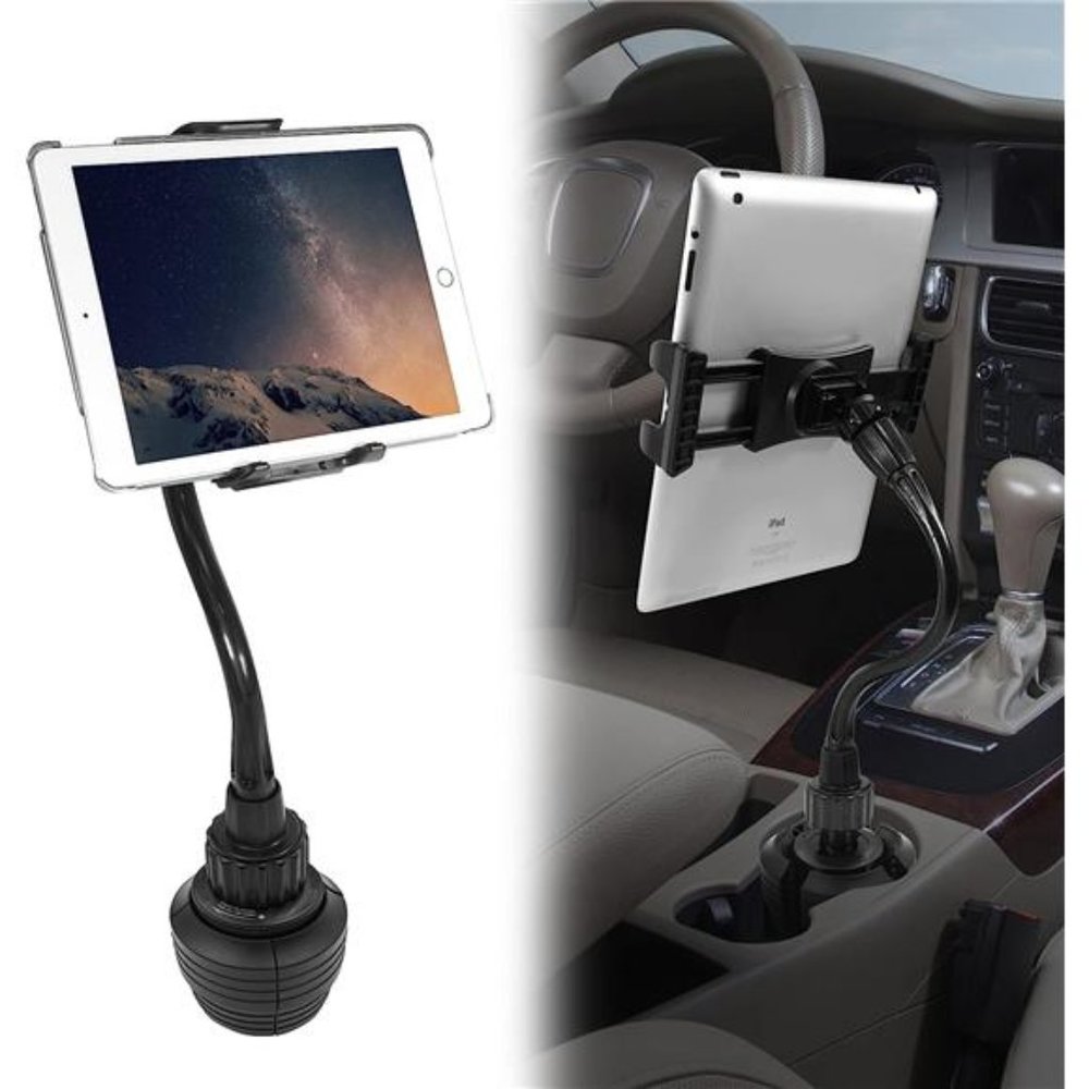 Cup Holder Tablet Mount, Macally iPad Cup Holder Car Mount-12"Flexible Gooseneck